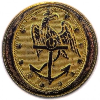 1830-50 US Navy 22.47 Gilt Brass Orig Shank Dug RJ Silversteins georgewashingtoninauguralbuttons.com O