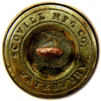 1860 Missouri State Seal 22.3mm Gild Brass MO 200 RJ Silversteins georgewashingtonbuttons.com r