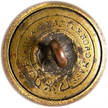 1860 NEW HAMPSHIRE 23mm Gilt Brass 2-Part NH 200D.1 rj silverstein georgewashingtoninauguralbuttons.com r