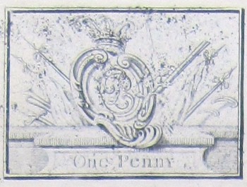 1745 Prince Bonnie Bronze Money Plate RJ Silverstein's georgewashingtoninaugurlbuttons.com O